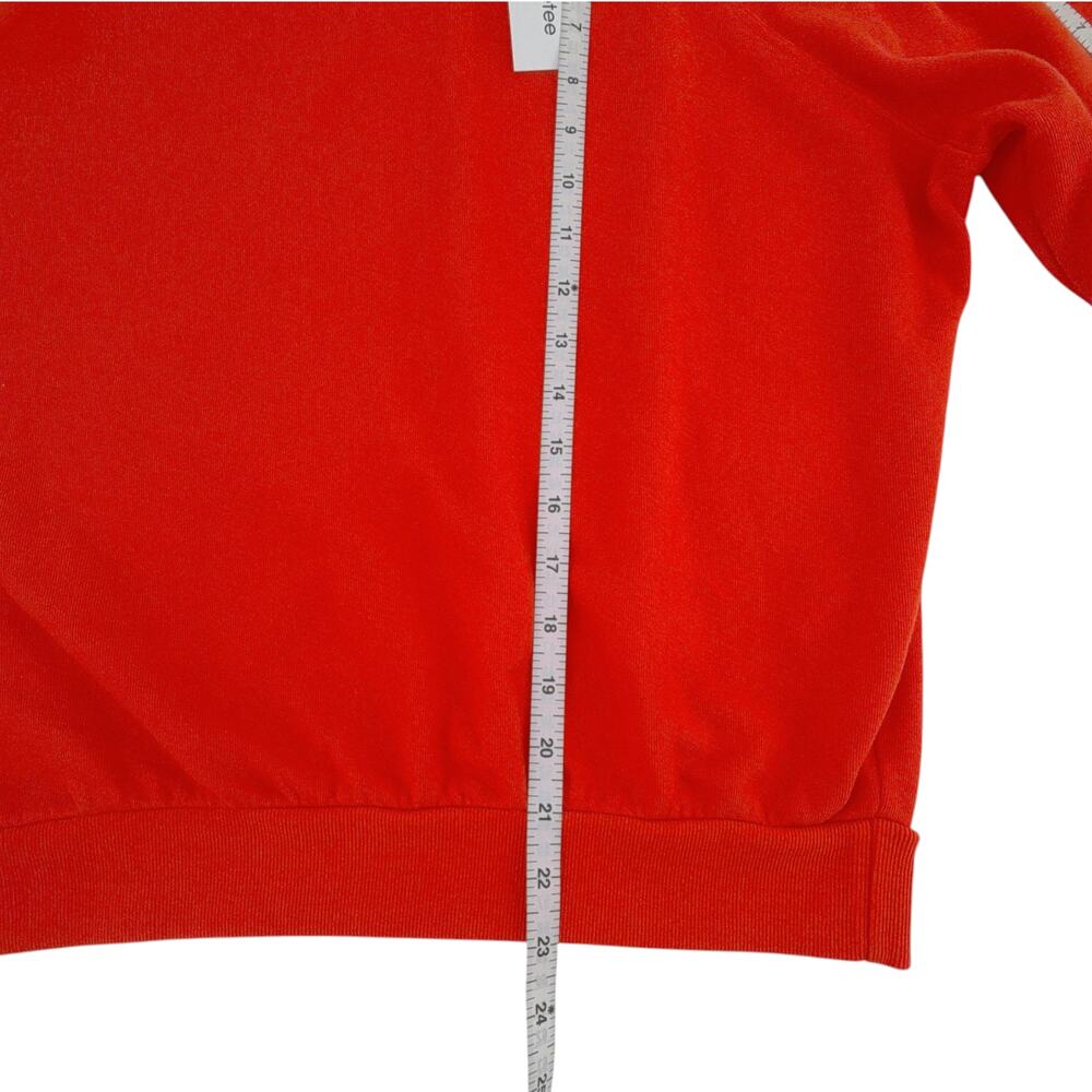 PERFECTWHITETEE Alexi French Terry Sweatshirt in Tomato S - Picture 10 of 11